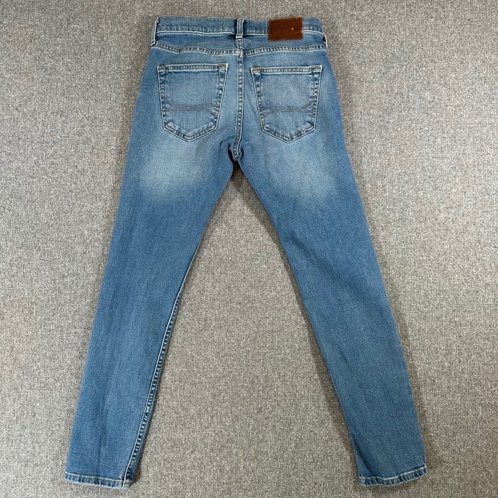 Hollister Jeans Women 26x30 Skinny Epic Flex Blue Distressed Stretch Denim - Picture 2 of 10
